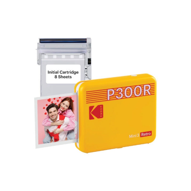 Kodak P300R Mini 3 Retro Yellow 8pcs Instant Print