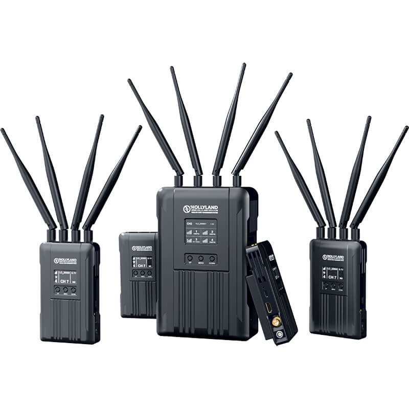Hollyland Syscom 421 4x Transmitter with 1x Receiver 1800ft Video/Audio Transmission System – 9842-4