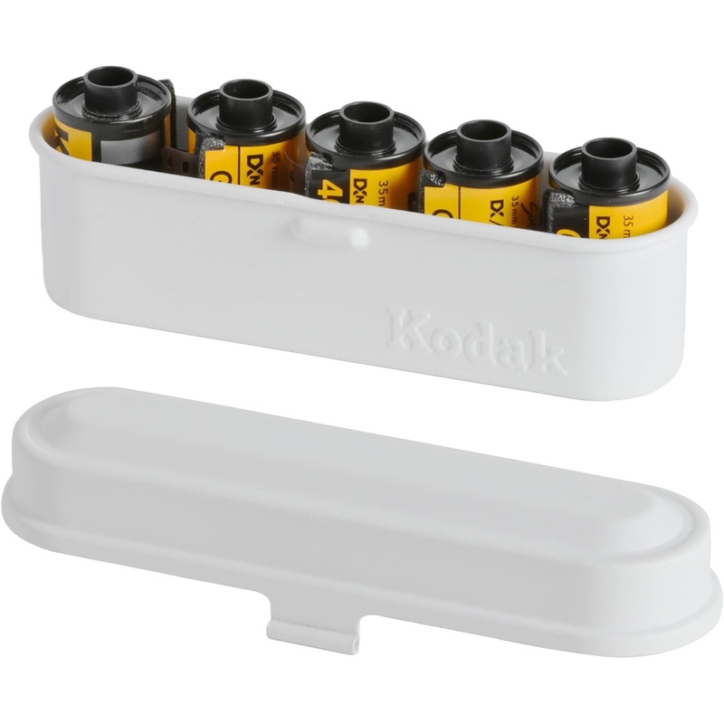 Kodak Steel 135mm Film Case White Lid/ White Body)