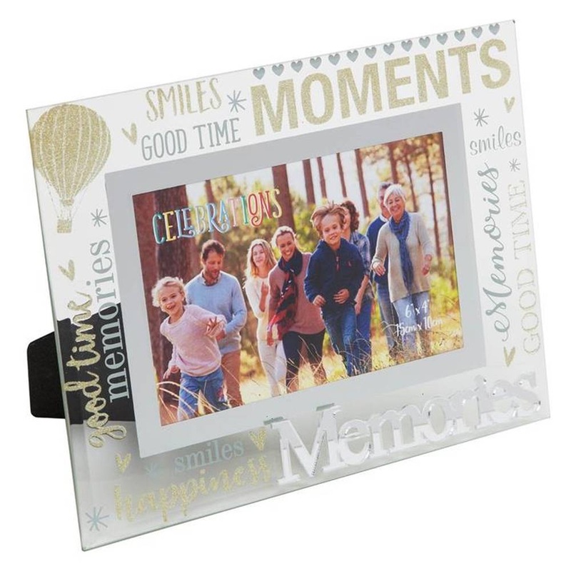 Memories 3D Word Glass & Mirror 6×4 Photo Frame