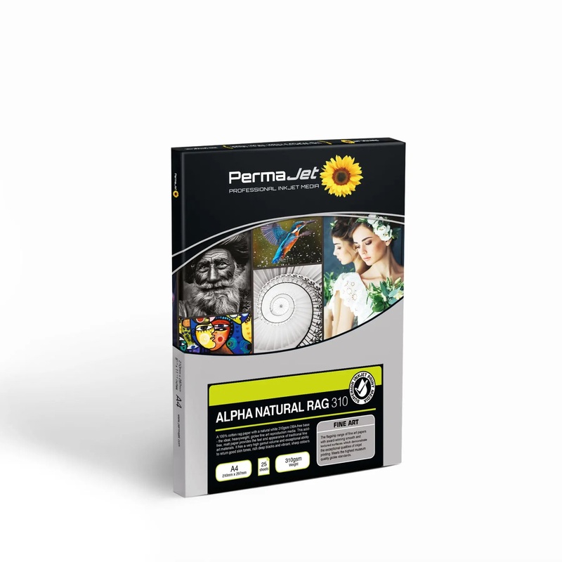 PermaJet Alpha Natural Rag 310 – A4 Photo Paper (25 Sheets)