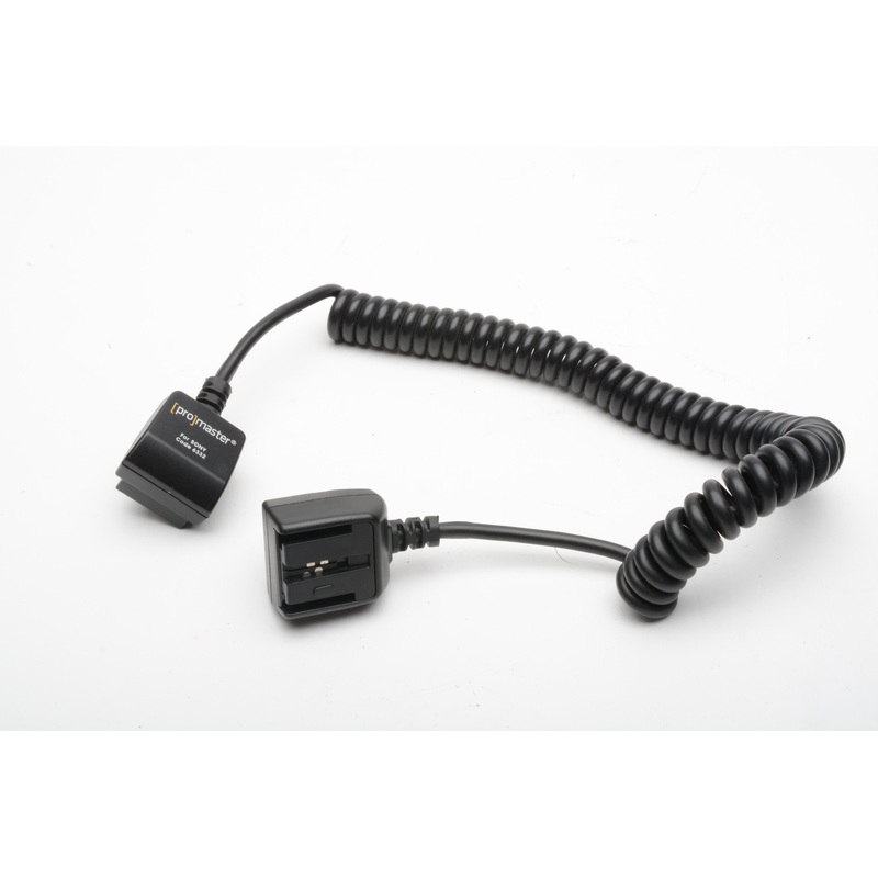 Promaster TTL off camera coiled sync cord for Sony #6332, tested, clean