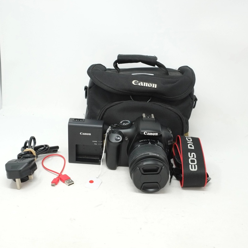 Used Canon 1100D DSLR Camera + 18-55mm Lens – Case (SH43110)