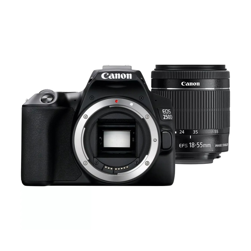 Canon EOS 250D Digital SLR Camera with 18-55mm IS STM Lens White