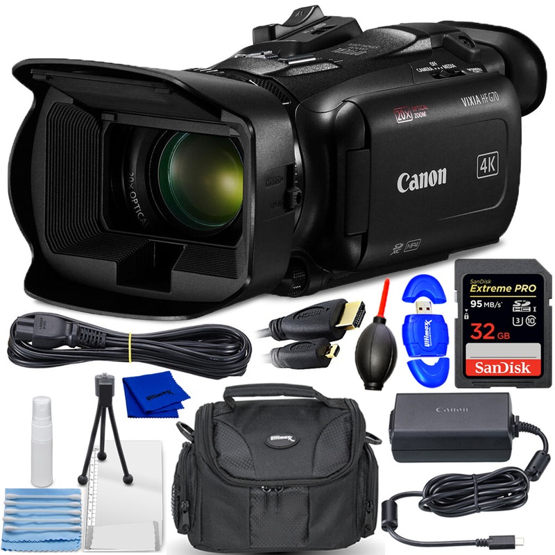 Canon LEGRIA HF G70 UHD 4K Camcorder (Black) PAL 5734C002 – 7PC Accessory Kit
