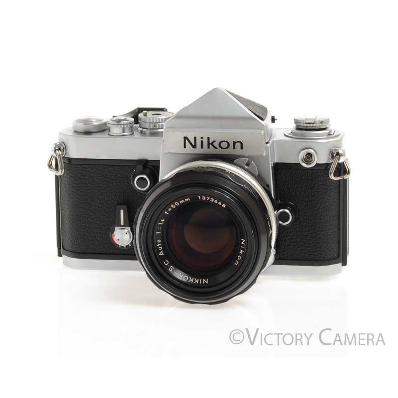 Nikon F2 with Nikkor-S 50mm f1.4 lens and Eye Level Finder -New Seals- [EXC]