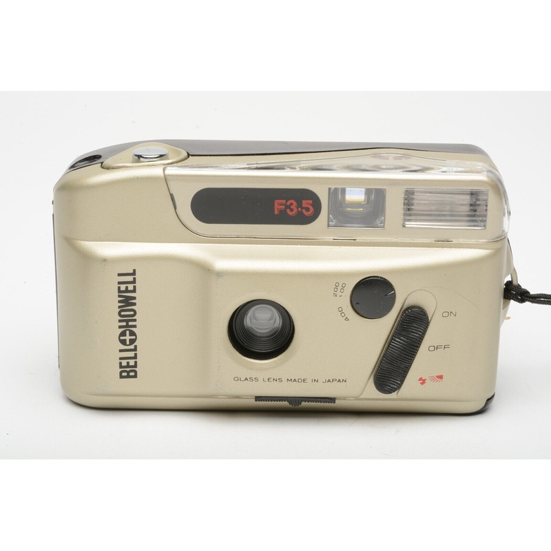 Bell & Howell 35mm Motor Point & Shoot Camera, case+strap, tested