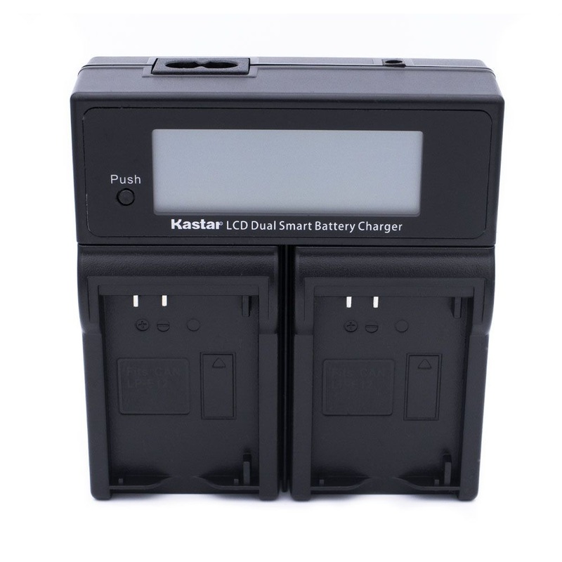 Cargador Rpido Kastar DUAL LCD LP-E12 Batera Canon LP-E12