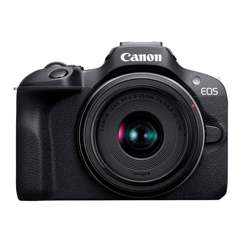 Cmara Canon Mirrorless EOS R100 con Lente 18-45mm f/4.5-6.3 IS STM