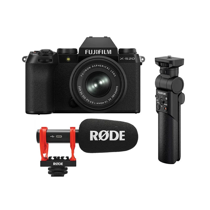 Fujifilm X-S20 Mirrorless Camera with XC 15-45mm Lens Vlogger Kit