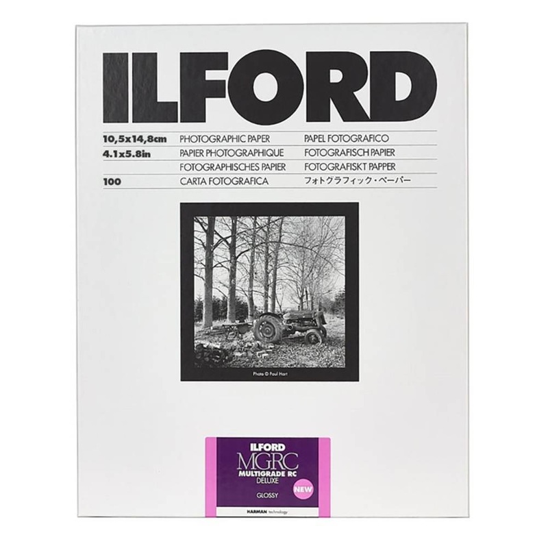 Ilford Glossy 10.5 x 14.8 (cm) – 100 Pack Multigrade V RC Deluxe Photographic Paper
