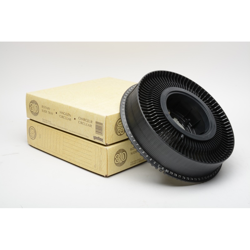 Keystone Carousel 80 slide trays, boxed, w/lids, New