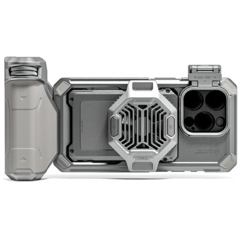 Khronos iPhone 15 Pro Basic Kit – Cage et accessoires Titanium White