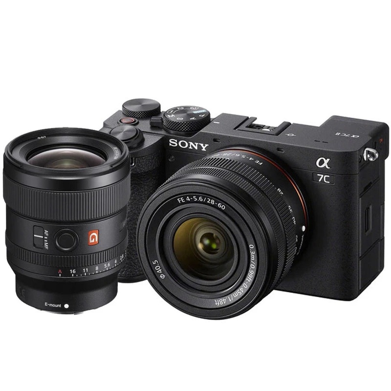 Paket Sony a7C II Mirrorless Camera with 28-60mm Lens (Black) With Sony FE 35mm f/1.4 GM Lens
