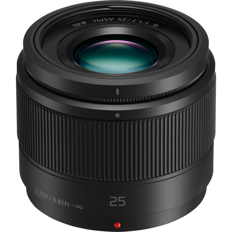 Panasonic H-H025K LUMIX G 25mm/F1.7 Lens (Black) – H-H025K