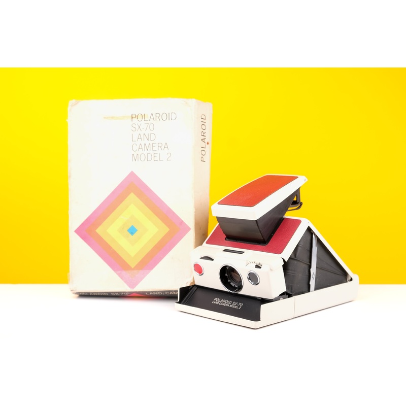 Polaroid SX-70 Land Camera Model 2 Instant Film Camera in Red Boxed