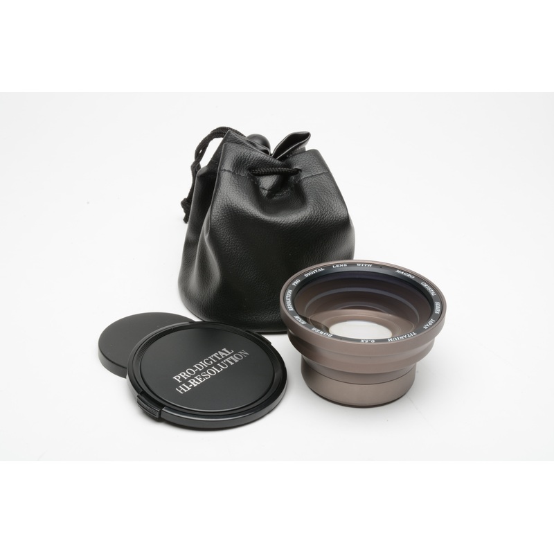 Bower HR 58mm PRO .5X Macro wide teleconverter w/caps, pouch