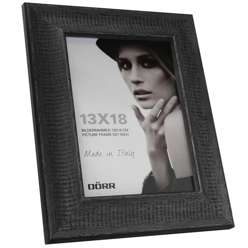 Dorr Chalet Black Wood 7×5 Photo Frame