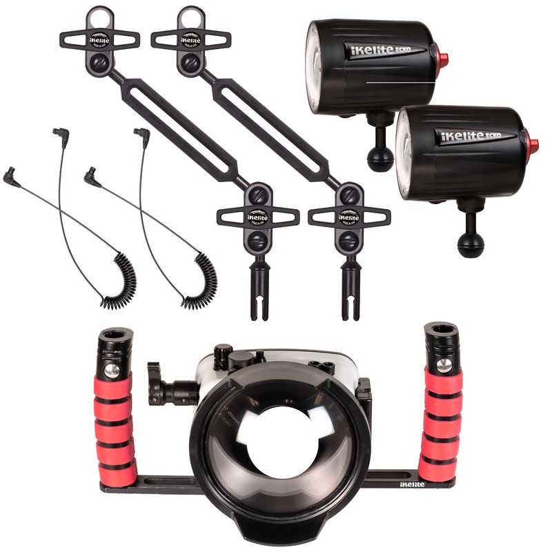 Underwater Housing for OM System Tough TG-7, TG-6 and Ecko Strobes Wide Angle Kit