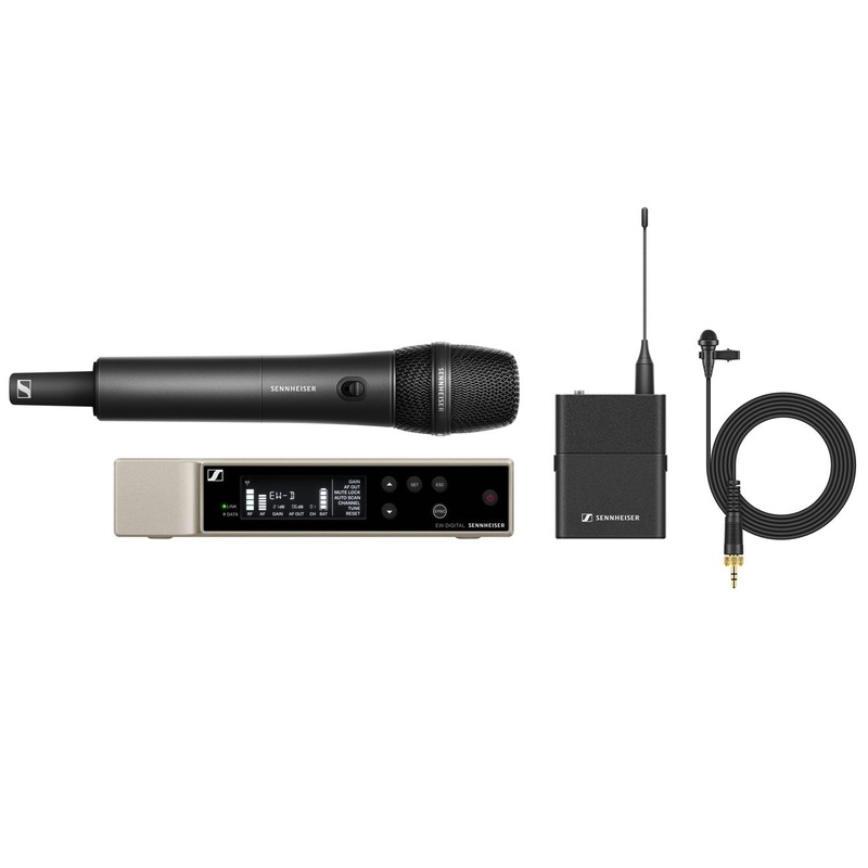 EW-D ME2/835-S SET (Q1-6) Ensemble vocal/cravate sans-fil numrique. micro cravate et main rackable