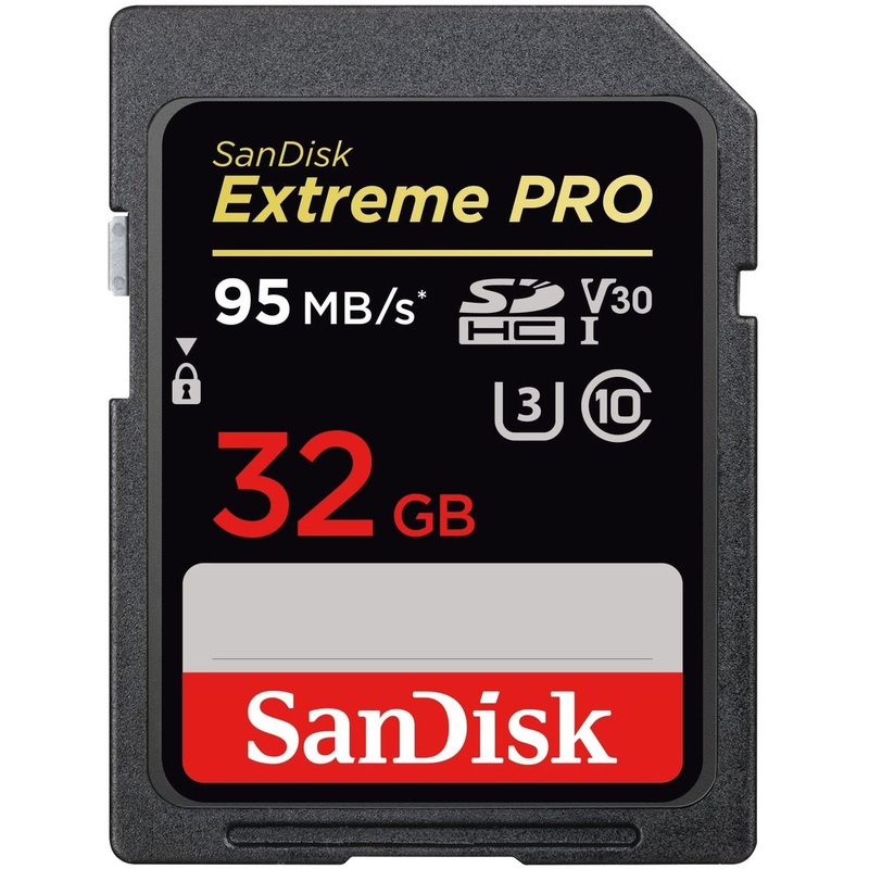 SanDisk Extreme Pro 95MB/S Class 10 32GB SDHC SD UHS-I U3 Flash Memory Card