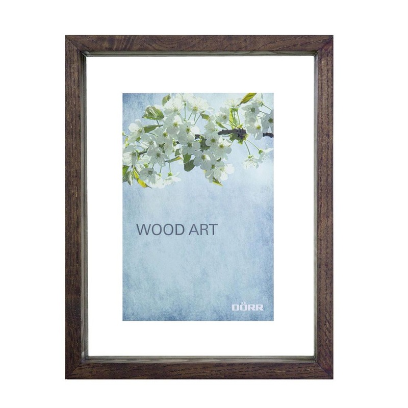 Dorr Wood Art Brown Wooden 6×4 Box Photo Frame