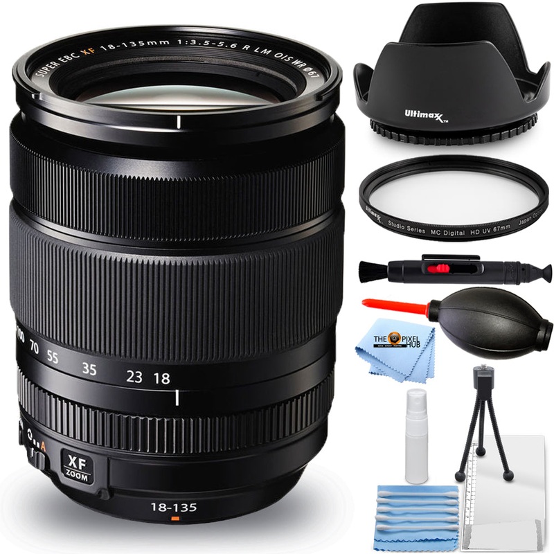 Fujifilm XF 18-135mm f/3.5-5.6 R LM OIS WR Lens 16432853 – Essential UV Bundle