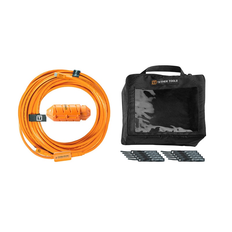 Tether Tools TetherBoost Pro 31 ft (9.4m) USB-Cto C Cable System (Straight to Right)