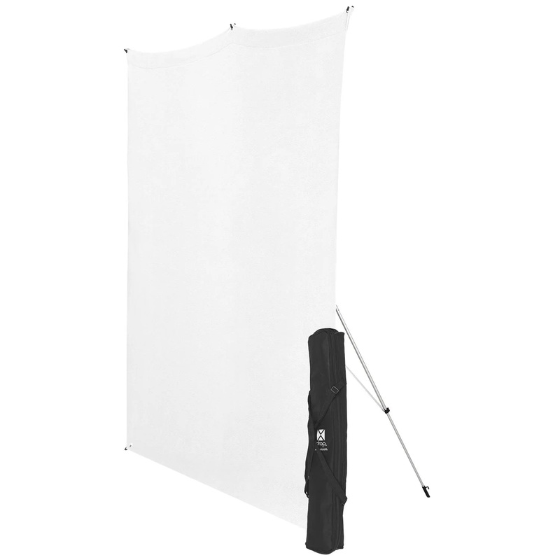 Westcott X-Drop Wrinkle-Resistant Backdrop – High-Key White Kit (5’x7′)
