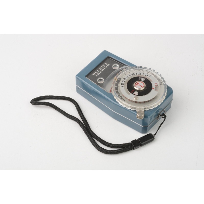 Yashica YEM 55 Blue Incident Light Meter w/ strap, tested, clean