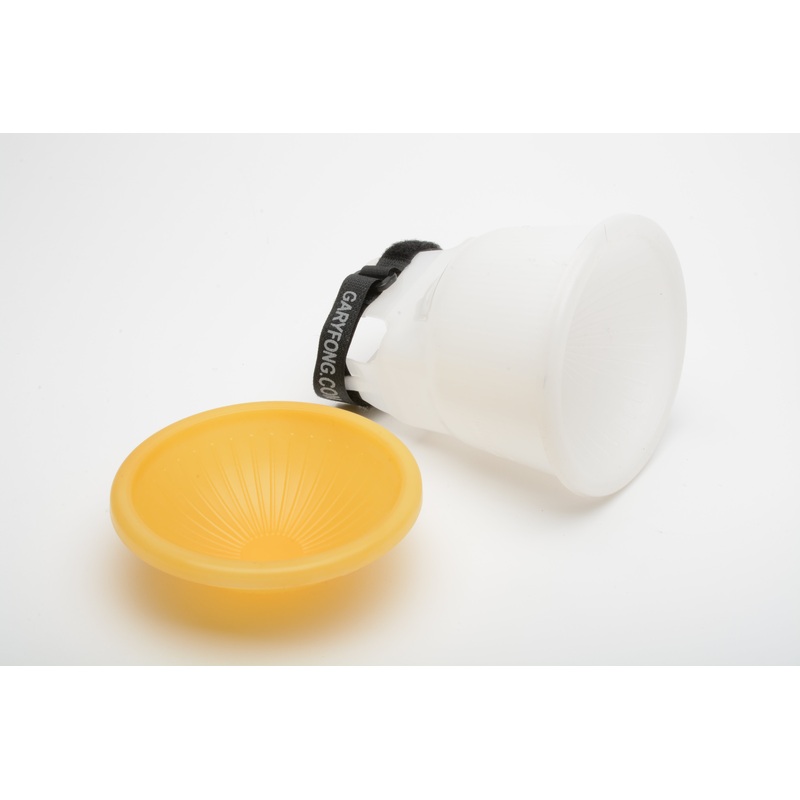 Dan Fong Universal light sphere diffuser w/white & amber domes