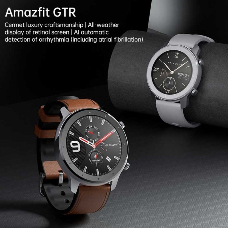Xiaomi Youpin Amazfit GTR 47mm GPS Aluminum Alloy Black + Brown