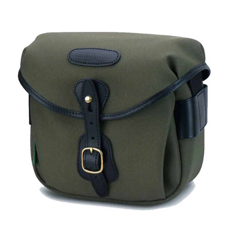 Billingham HADLEY DIGITAL CAMERA BAG Sage FibreNyte / Black Leather (Olive Lining)
