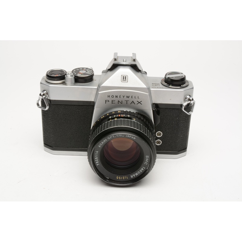 Pentax Spotmatic SP1000 35mm SLR w/55mm f2 SMC lens, New seals, Nice!