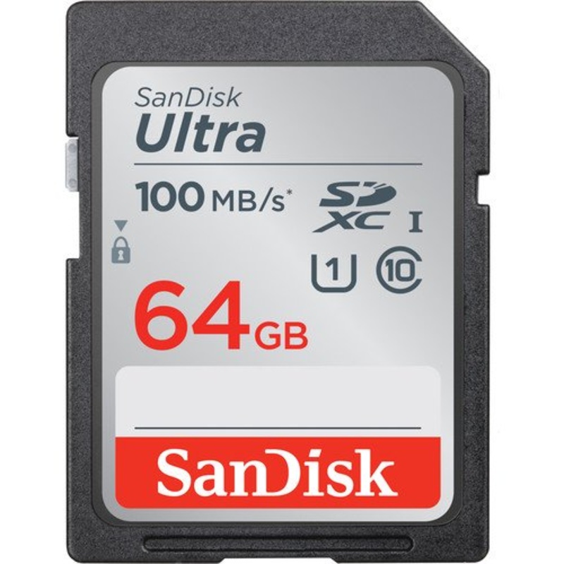 SanDisk Ultra 64GB SDXC UHS-I Memory Card (100MB/s)