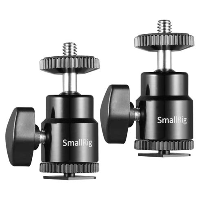 SmallRig 1/4″ Camera Hot shoe Mount with Additional 1/4″ Screw (2pcs Pack)2948