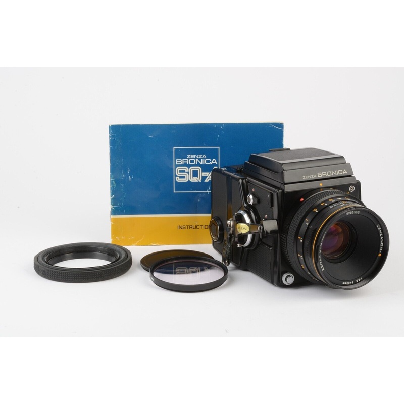 Bronica SQ-A Body w/ 80mm F2.8 Lens, 120 black, WLF, manual, tested, gorgeous