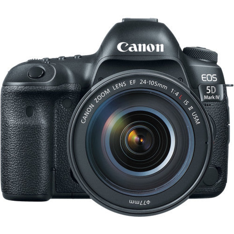 Canon EOS 5D Mark IV DSLR Camera with 24-105mm f/4L IS II USM Lens – 1483C010