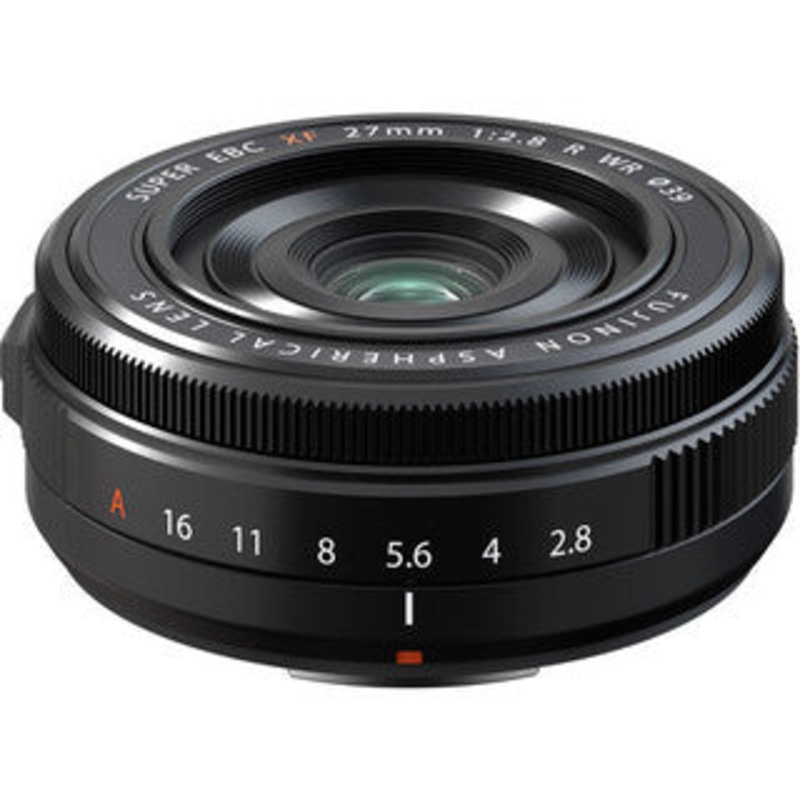Fujifilm XF 27mm f/2.8 R WR Lens (White Box) Black