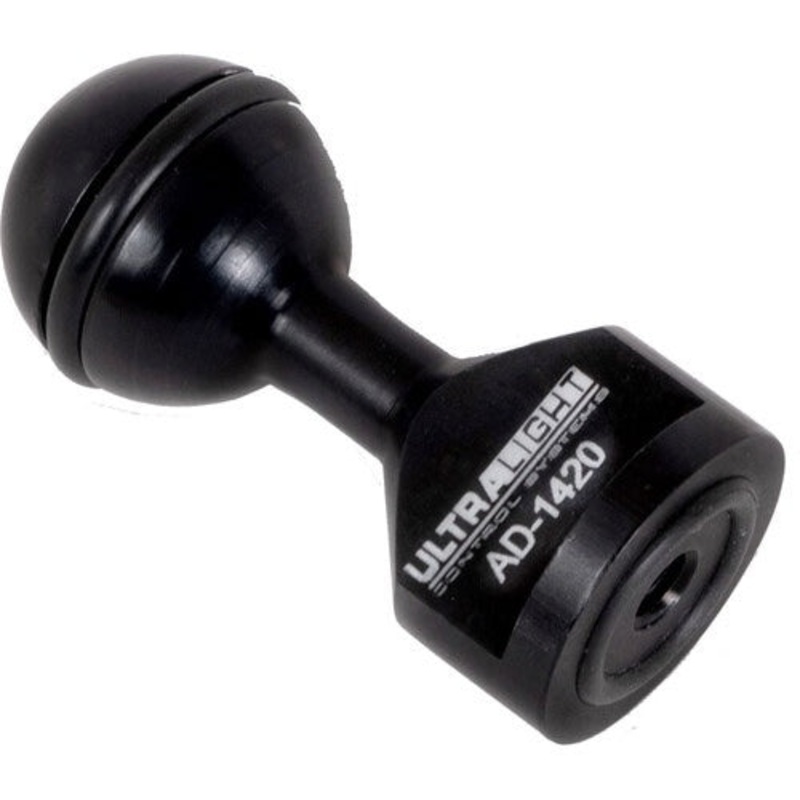 Ultralight AD-1420 universal ball adapter (Female 1/4″-20 Thread, Black)