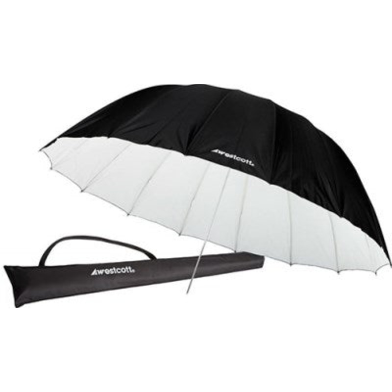 Westcott 7 foot 2.2m Parabolic Umbrella – White-Black 4634