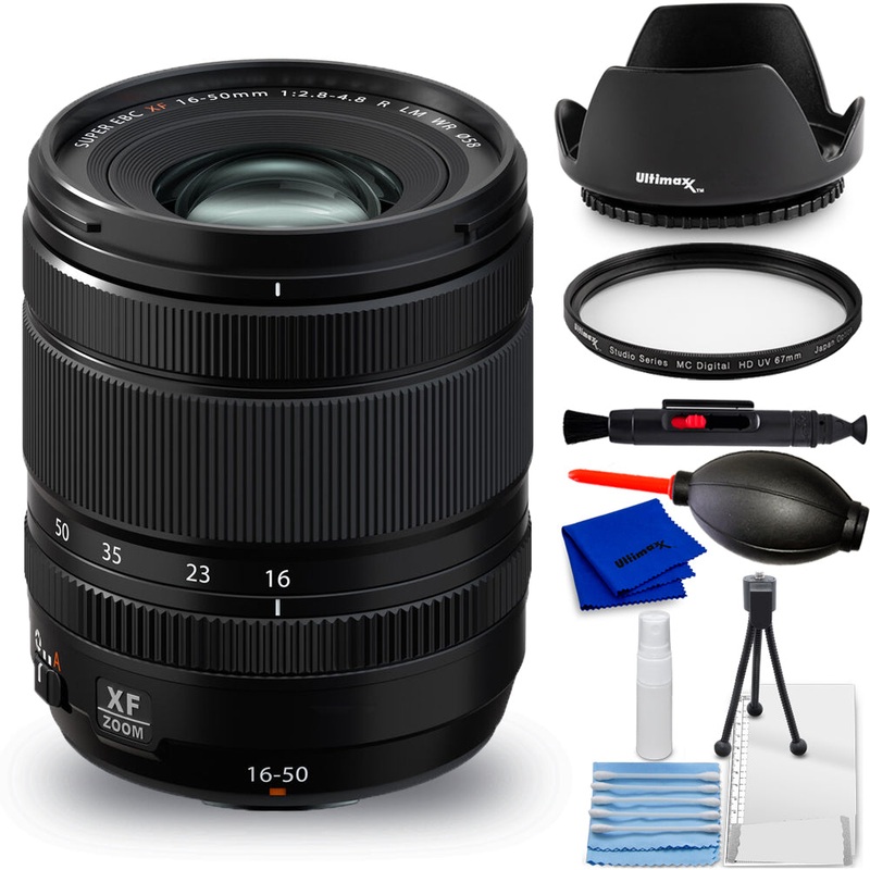 FUJIFILM XF 16-50mm f/2.8-4.8 R LM WR Lens 16814817 – 7PC Accessory Bundle