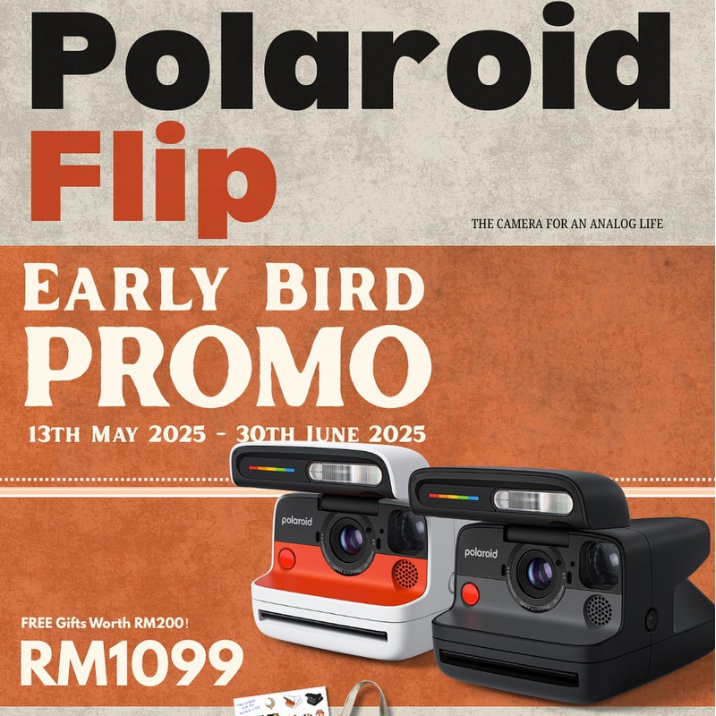 Polaroid Flip Instant Camera Black