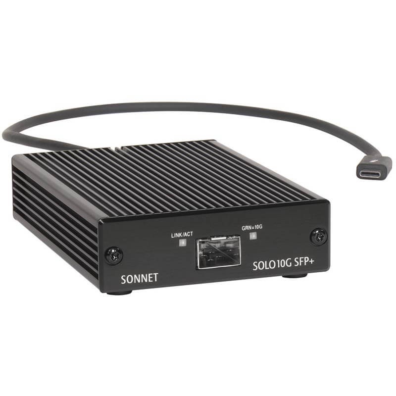 SONNET SOLO10G SFP+ 10 Gigabit Ethernet Thunderbolt 3 Adapter with Short-Range SFP+ Transceiver – SONSOLO10GSFPTB