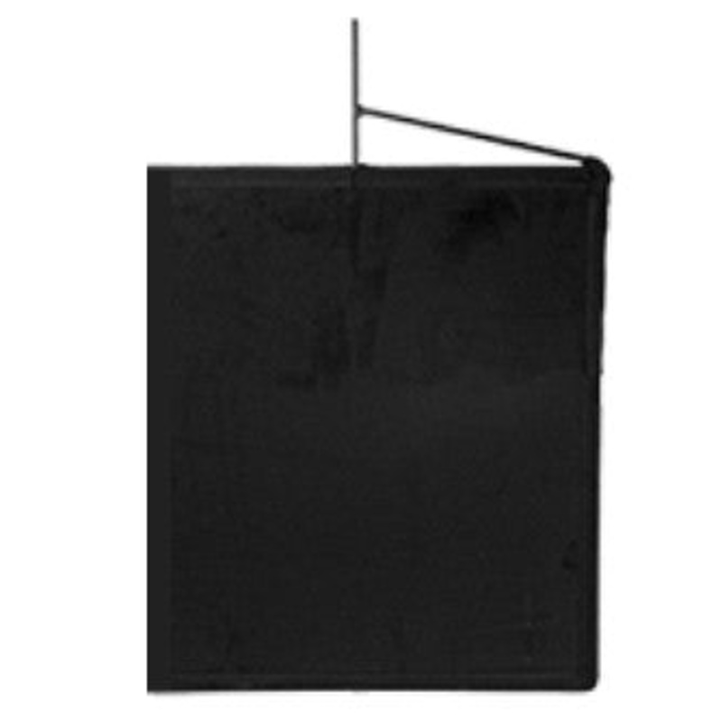 Black Flag on Metal Frame – Various Sizes Available 12×18 Black flag on metal frame – LT.1218.F