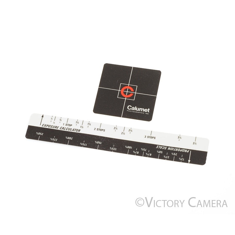 Calumet 4×5 View Camera Bellows Exposure Calculator [MINT-]