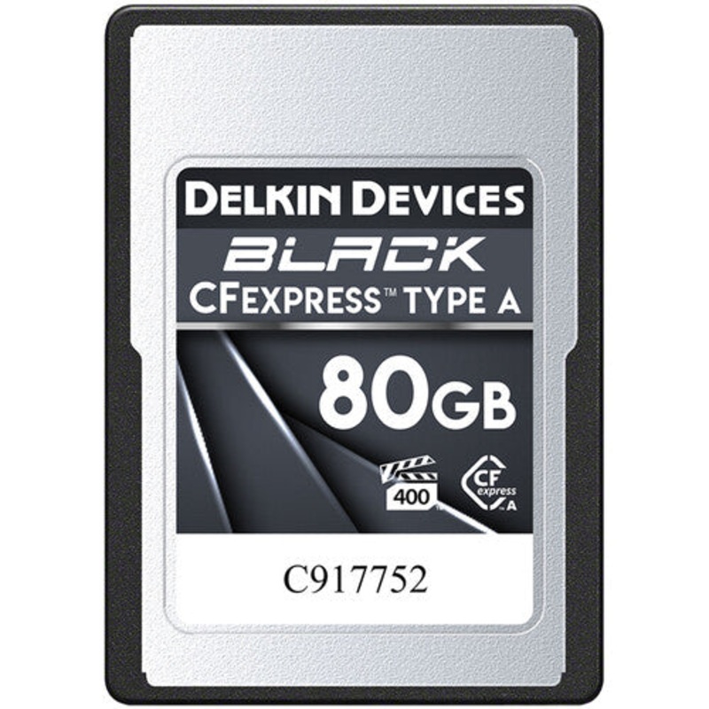 Delkin Devices 80GB BLACK CFexpress Type A Memory Card 880 MB/s