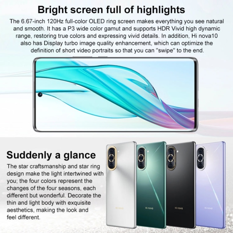 Huawei Hi Nova 10 5G Dual SIM 8GB+128GB (China Version) Black