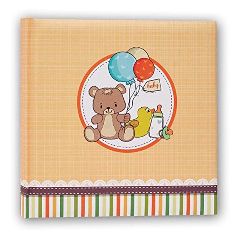 Teddy Yellow Traditional Photo Album – 40 Sides