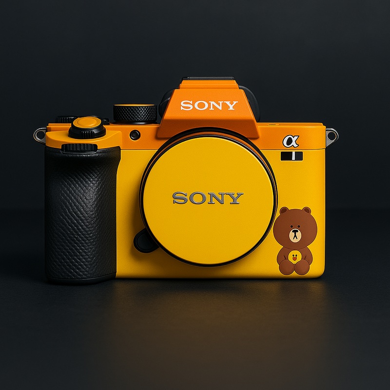 Orange Camera Skin with Yellow Body & Bear